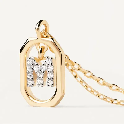 PDPAOLA MINI LETTER M NECKLACE CO01-524-U