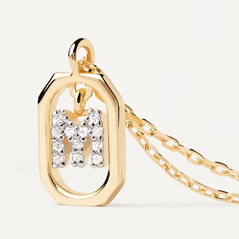 PDPAOLA MINI LETTER M NECKLACE CO01-524-U