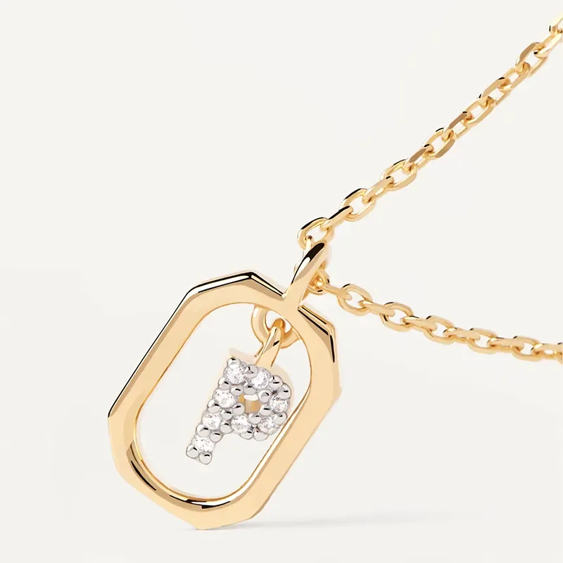 PDPAOLA MINI LETTER P NECKLACE CO01-527-U