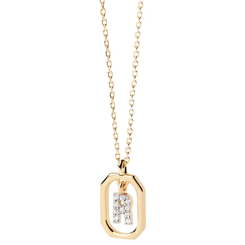 PDPAOLA MINI LETTER R NECKLACE CO01-529-U