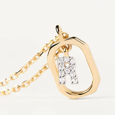 PDPAOLA MINI LETTER R NECKLACE CO01-529-U