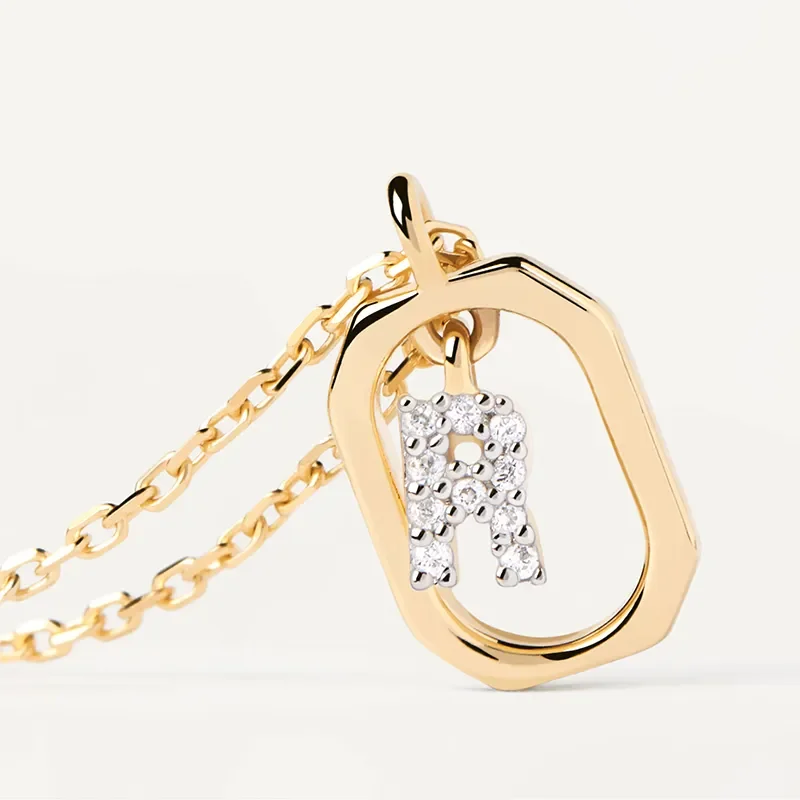 PDPAOLA MINI LETTER R NECKLACE CO01-529-U