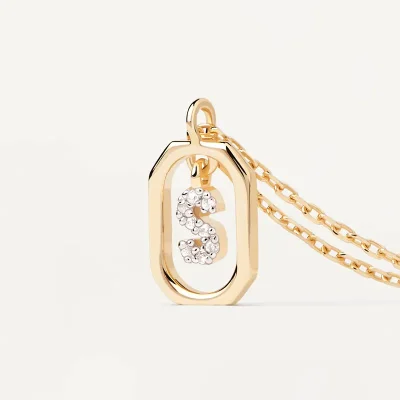 PDPAOLA MINI LETTER S NECKLACE CO01-530-U