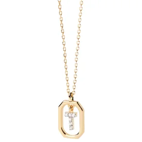 PDPAOLA MINI LETTER T NECKLACE CO01-531-U