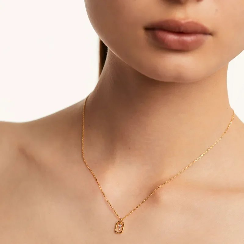 PDPAOLA MINI LETTER T NECKLACE CO01-531-U