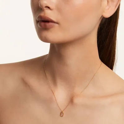 PDPAOLA MINI LETTER V NECKLACE CO01-533-U