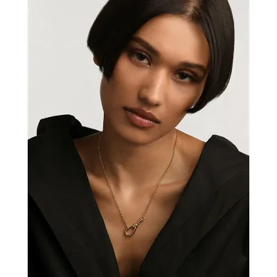 PDPAOLA STACKER CLASP CHAIN NECKLACE CO01-770-U