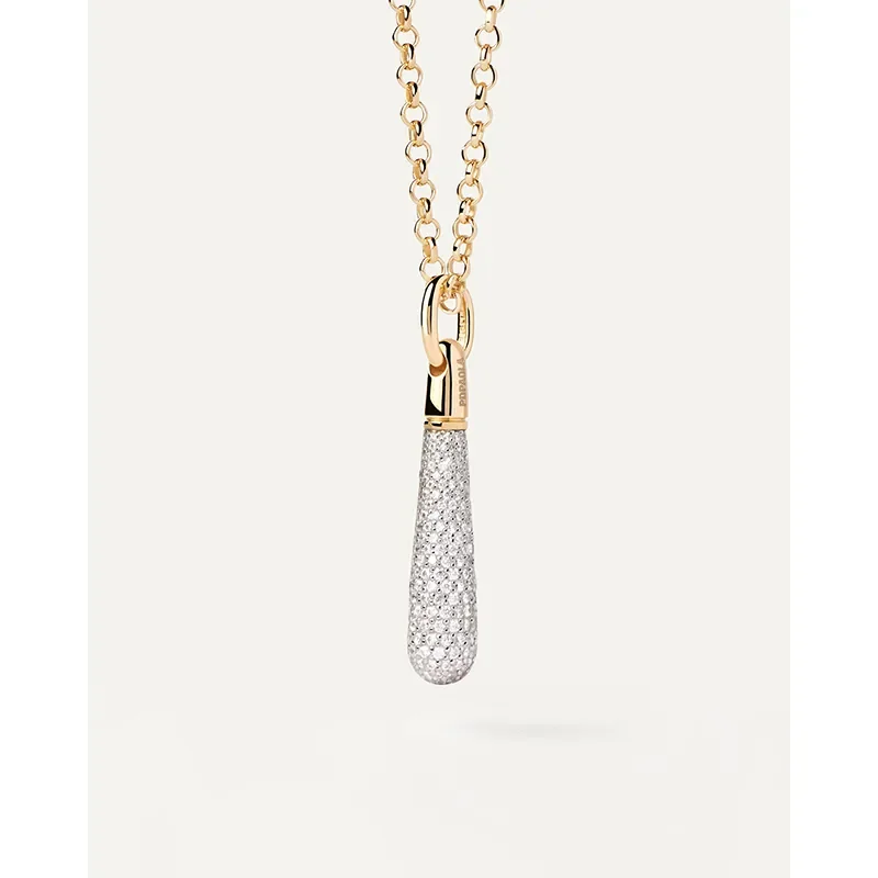 PDPAOLA PAVE LARGE DROP PENDANT CO01-785-U