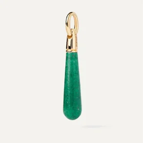 PDPAOLA LARGE AVENTURINE DROP PENDANT CO01-786-U