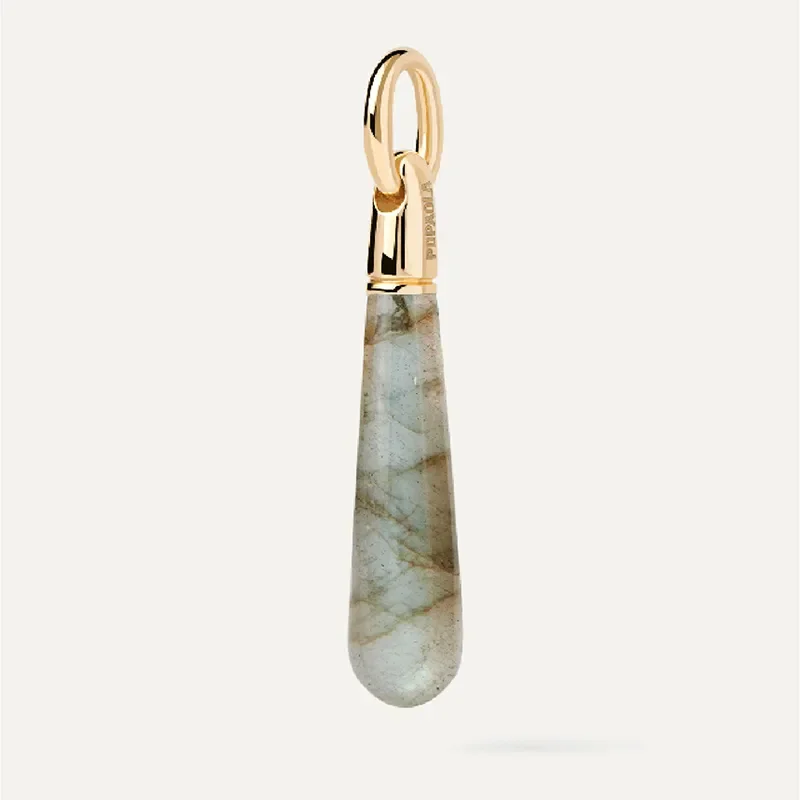 PDPAOLA LARGE LABRADORITE DROP PENDANT  CO01-788-U