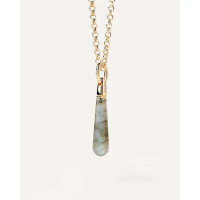 PDPAOLA LARGE LABRADORITE DROP PENDANT  CO01-788-U