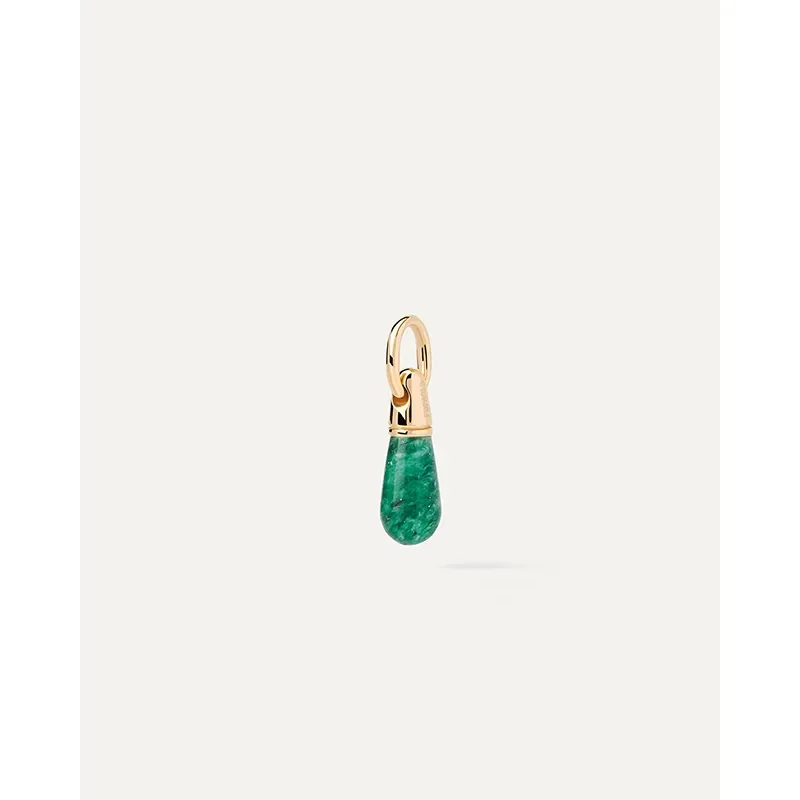 PDPAOLA AVENTURINE DROP PENDANT CO01-791-U
