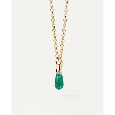 PDPAOLA AVENTURINE DROP PENDANT CO01-791-U