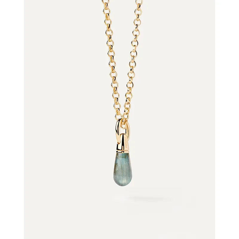 PDPAOLA LABRADORITE DROP PENDANT CO01-793-U