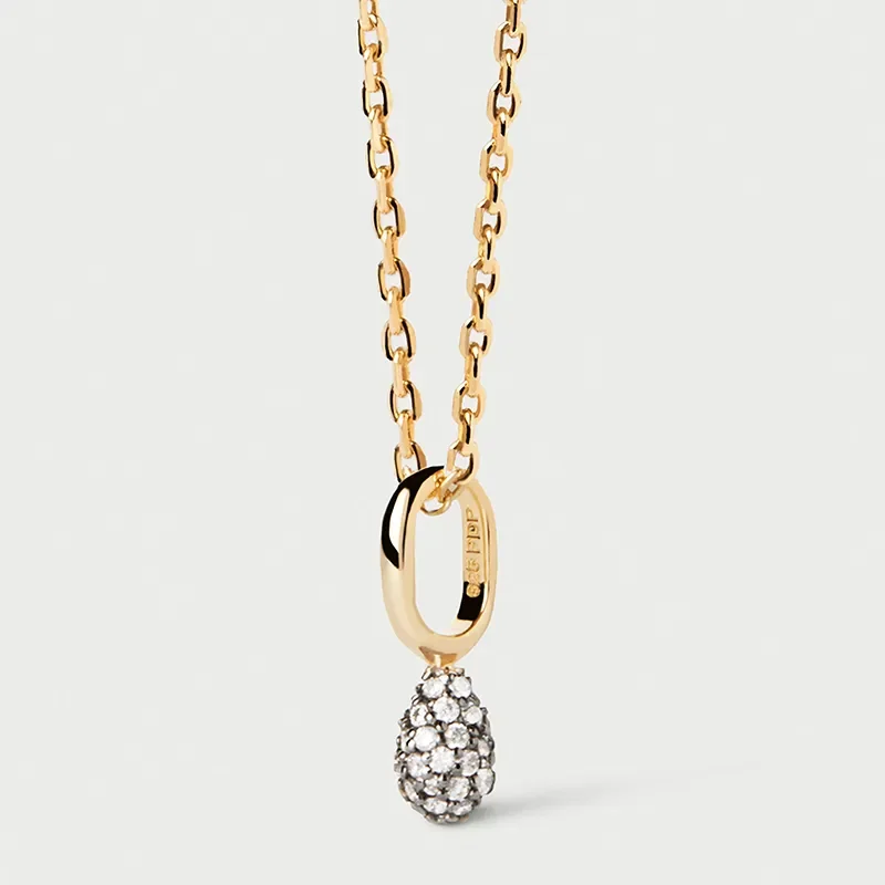 PDPAOLA PAVE LAVA NECKLACE  CO01-819-U
