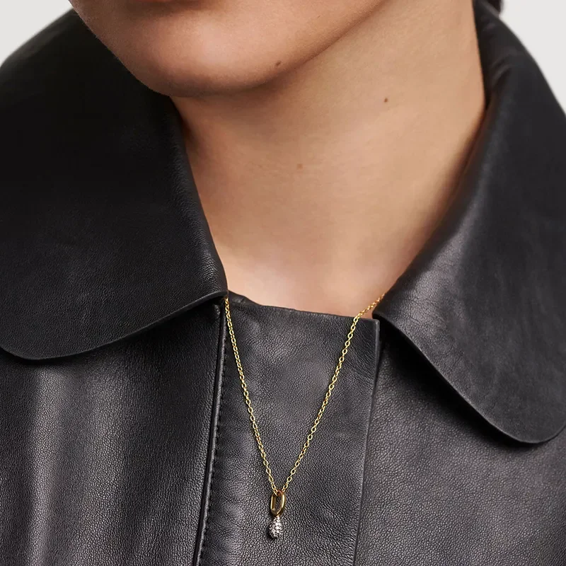 PDPAOLA PAVE LAVA NECKLACE  CO01-819-U