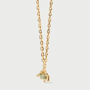 PDPAOLA GREEN FLEUR NECKLACE CO01-961-U