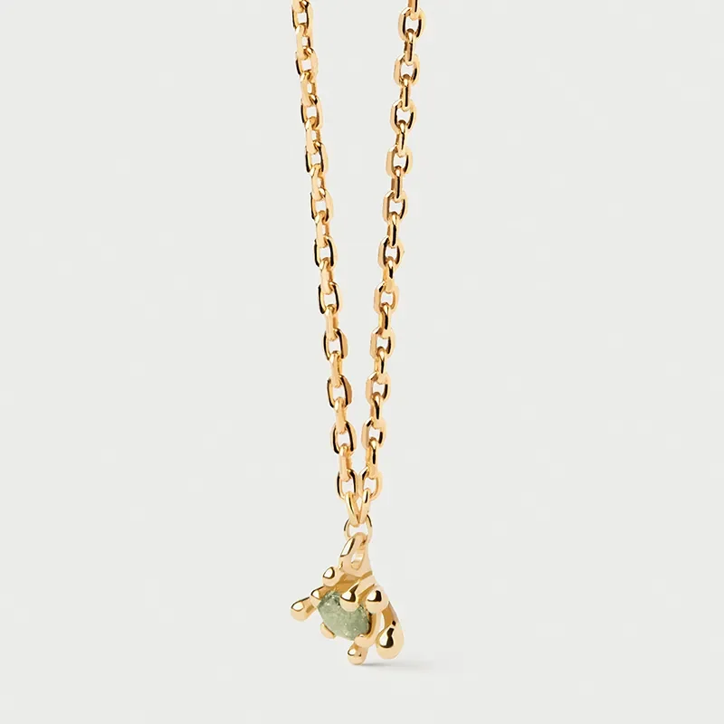 PDPAOLA GREEN FLEUR NECKLACE CO01-961-U
