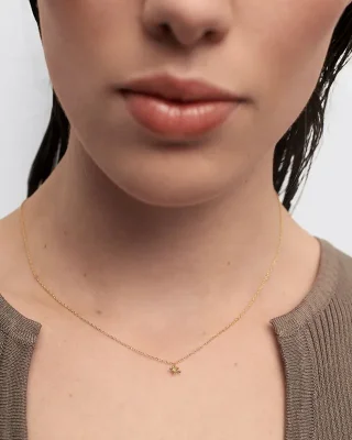 PDPAOLA GREEN FLEUR NECKLACE CO01-961-U