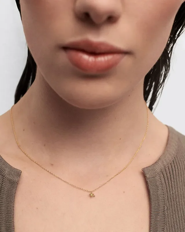 PDPAOLA GREEN FLEUR NECKLACE CO01-961-U