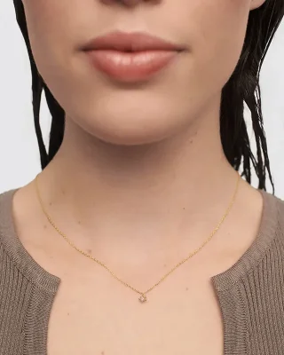 PDPAOLA GREY FLEUR NECKLACE CO01-963-U