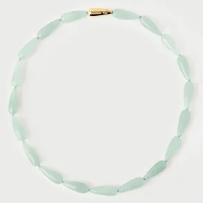 PDPAOLA GREEN AVENTURINE DROP NECKLACE CO01-B36-U