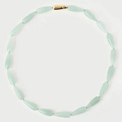 PDPAOLA GREEN AVENTURINE DROP NECKLACE CO01-B36-U