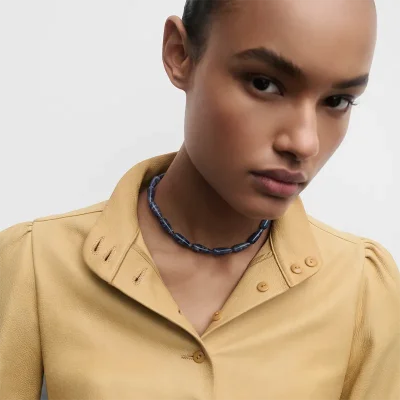 PDPAOLA SODALITE DROP NECKLACE CO01-B39-U