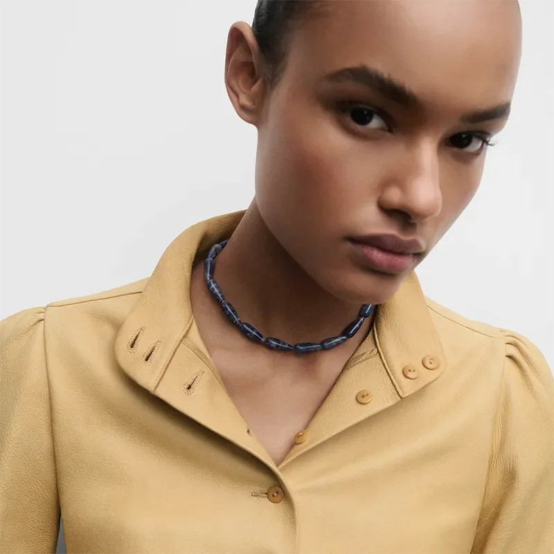 PDPAOLA SODALITE DROP NECKLACE CO01-B39-U