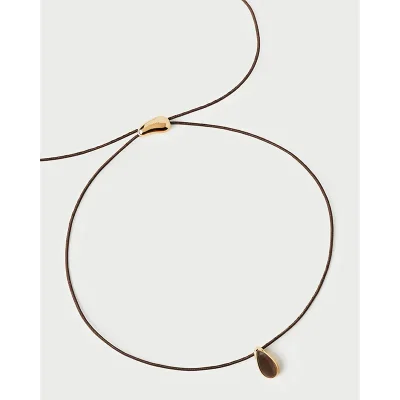 PDPAOLA QUARTZ LUNA CORD NECKLACE CO01-B52-U
