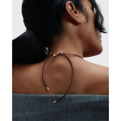 PDPAOLA QUARTZ LUNA CORD NECKLACE CO01-B52-U