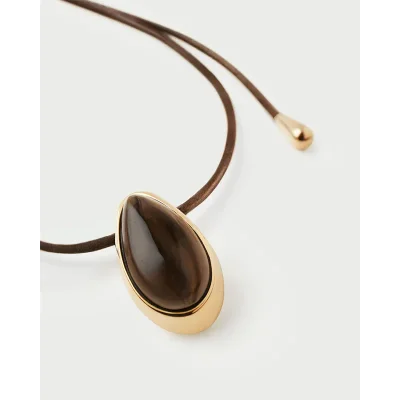 PDPAOLA QUARTZ LUNA CORD NECKLACE CO01-B52-U