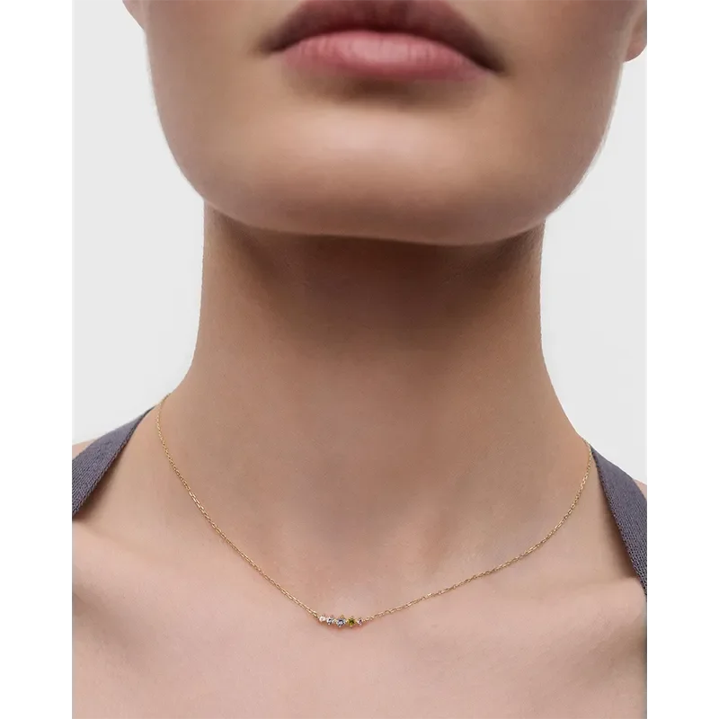 PDPAOLA MULTICOLOR ESTELA NECKLACE CO01-B60-U