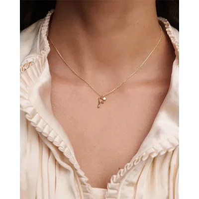 PDPAOLA F INITIAL PENDANT NECKLACE CO01-B79-U