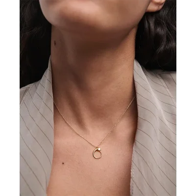 PDPAOLA O INITIAL PENDANT NECKLACE CO01-B88-U