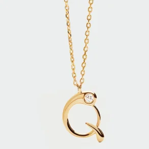 PDPAOLA Q INITIAL PENDANT NECKLACE CO01-B90-U