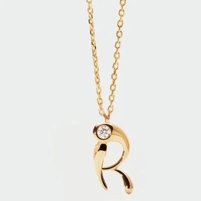 PDPAOLA R INITIAL PENDANT NECKLACE CO01-B91-U