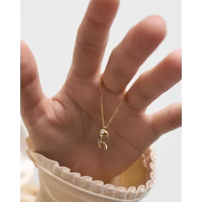 PDPAOLA R INITIAL PENDANT NECKLACE CO01-B91-U