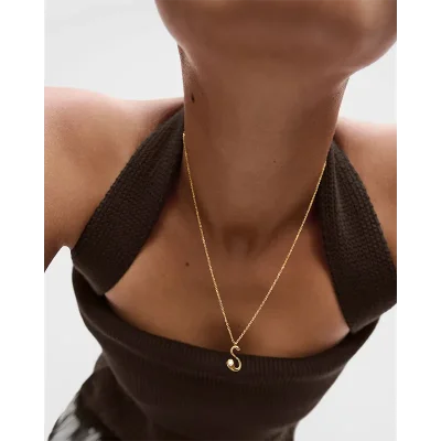 PDPAOLA S INITIAL PENDANT NECKLACE CO01-B92-U