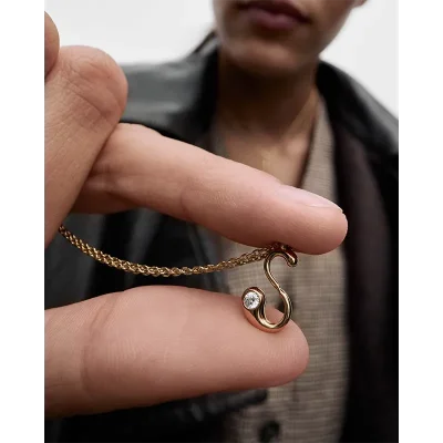 PDPAOLA S INITIAL PENDANT NECKLACE CO01-B92-U