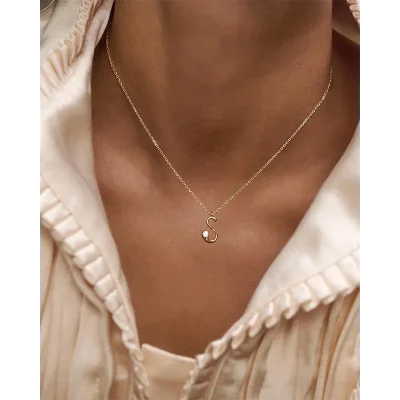 PDPAOLA S INITIAL PENDANT NECKLACE CO01-B92-U