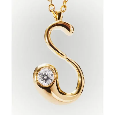PDPAOLA S INITIAL PENDANT NECKLACE CO01-B92-U