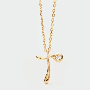 PDPAOLA T INITIAL PENDANT NECKLACE CO01-B93-U