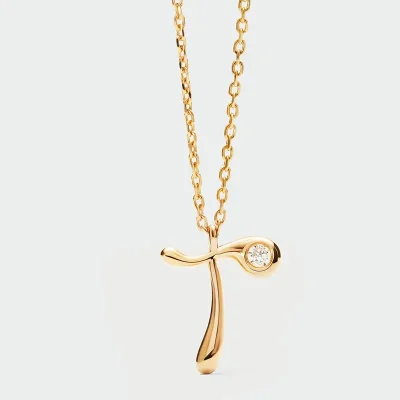 PDPAOLA T INITIAL PENDANT NECKLACE CO01-B93-U