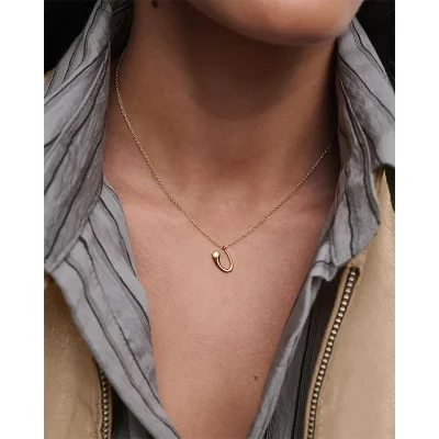 PDPAOLA U INITIAL PENDANT NECKLACE CO01-B94-U