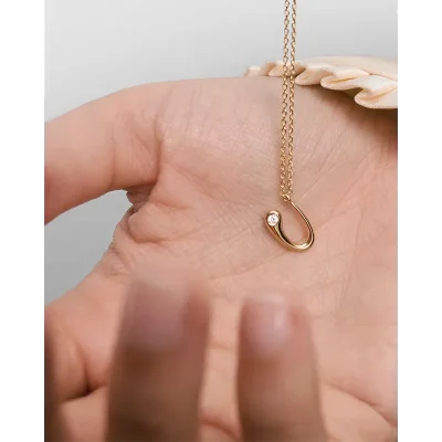 PDPAOLA U INITIAL PENDANT NECKLACE CO01-B94-U