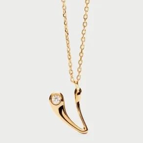 PDPAOLA V INITIAL PENDANT NECKLACE CO01-B95-U