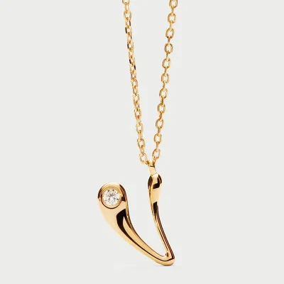 PDPAOLA V INITIAL PENDANT NECKLACE CO01-B95-U