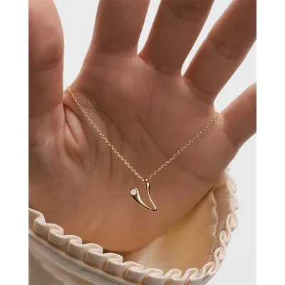 PDPAOLA V INITIAL PENDANT NECKLACE CO01-B95-U