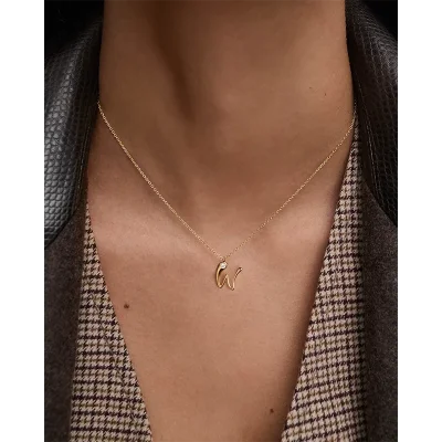 PDPAOLA W INITIAL PENDANT NECKLACE CO01-B96-U
